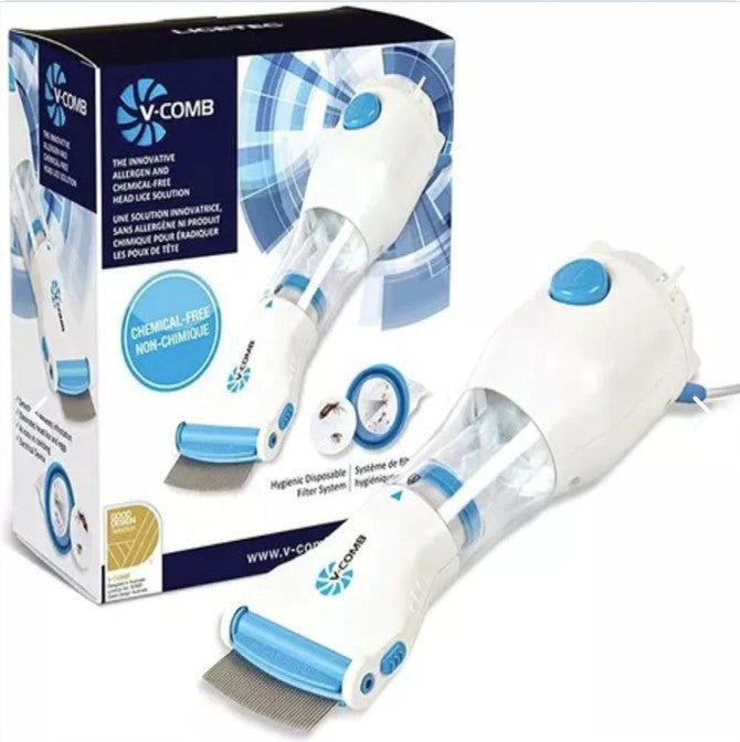 Cepillo Aspirador Saca Piojos y Liendres