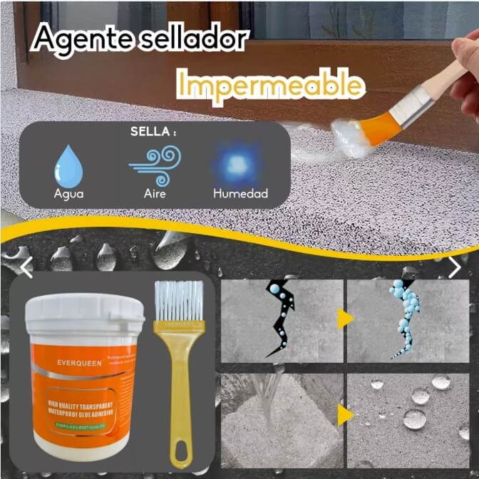 Sellador Tapagotera Impermeable Liquido+Brocha