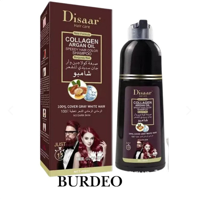 Shampoo Colorante Tinte Cubre Canas