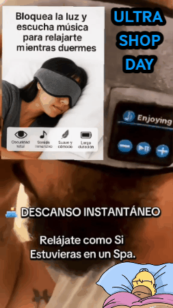 Antifaz Con AudÍfonos Para Dormir