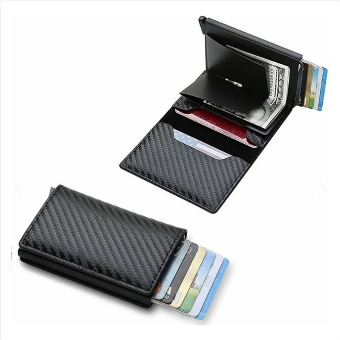 Billetera Antirrobo de Fibra De Carbón