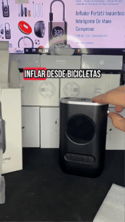 Inflador Portátil Inalámbrico Recargable