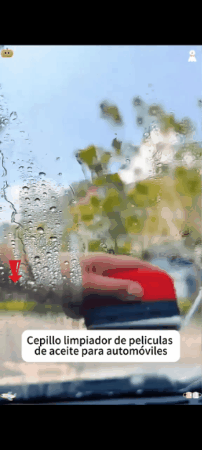 Cepillo Limpiador de Aceite para Vidrios